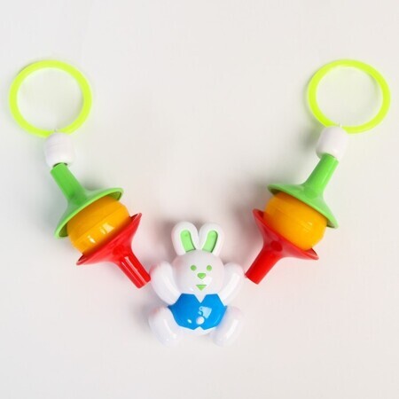 Растяжка на коляску/кроватку «Зайка-гимнаст», цвет МИКС**