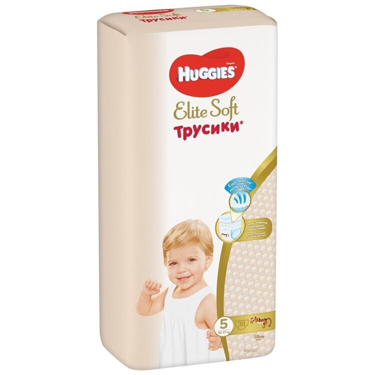 Подгузники-трусики Huggies Elite Soft 5 12-17кг 38шт